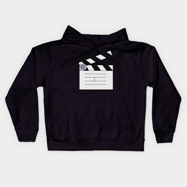 Clapperboard Kids Hoodie by DiegoCarvalho